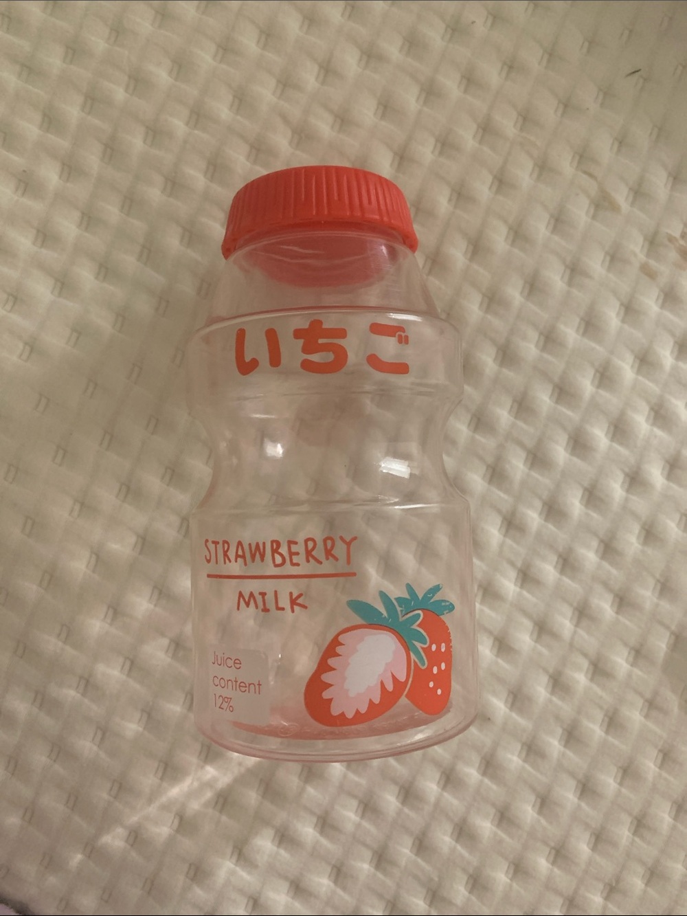 Strawberry Milk Bottle with a Strap